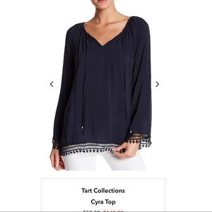 Tart Collections Tunic with lace trim